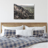 De vallei van het Uitzicht van de bergen Canvas Afdruk (Insitu (Slaapkamer))