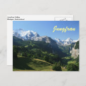 De Vallei van Jungfrau Briefkaart (Voorkant / Achterkant)
