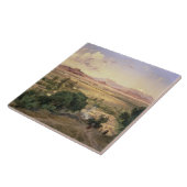 De vallei van Mexico van de Lage Ridge van Tacubay Tegeltje (Zijkant)