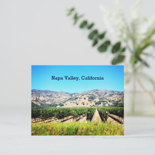 De Vallei van Napa, het Briefkaart van Californië (Staand voorkant)
