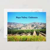 De Vallei van Napa, het Briefkaart van Californië (Voorkant / Achterkant)