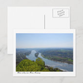 De vallei van Rijn dichtbij Bonn, Duitsland Briefkaart (Voorkant / Achterkant)