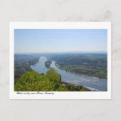 De vallei van Rijn dichtbij Bonn, Duitsland Briefkaart (Voorkant)