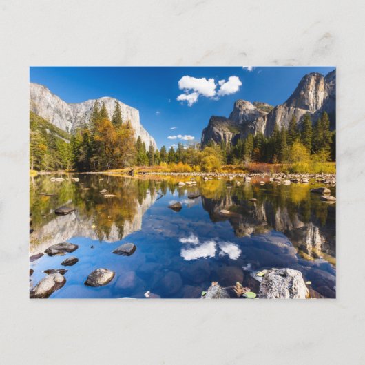 De Vallei van Yosemite in Herfst Briefkaart (Voorkant)