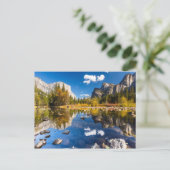 De Vallei van Yosemite in Herfst Briefkaart (Staand voorkant)