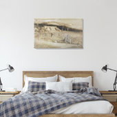 De Valley of Vision (penseel, inktwas, bodycolor Canvas Afdruk (Insitu (Slaapkamer))
