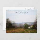 DE VALLEY VAN ITHACA, NEW YORK briefkaart (Voorkant / Achterkant)