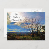 DE VALLEY VAN ITHACA, NEW YORK briefkaart (Voorkant / Achterkant)