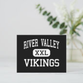 De Valley - Vikingen - High School - Marion Ohio Briefkaart (Staand voorkant)