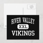 De Valley - Vikingen - High School - Marion Ohio Briefkaart (Voorkant / Achterkant)