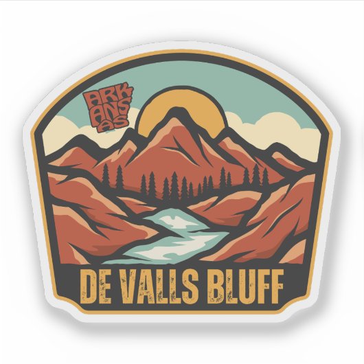 De Valls Bluff, Arkansas Sticker (Voorkant)