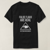 De valse vlaggen zijn Echt Uw Samenvatting van Ond T-shirt (Design voorkant)
