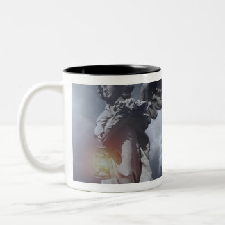 De valuta van de tijd tweekleurige koffiemok