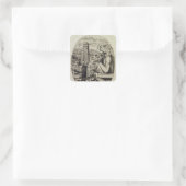 De Vampier, 1853 Vierkante Sticker (Tas)