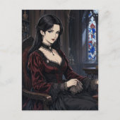 De Vampier Dame Briefkaart (Voorkant)