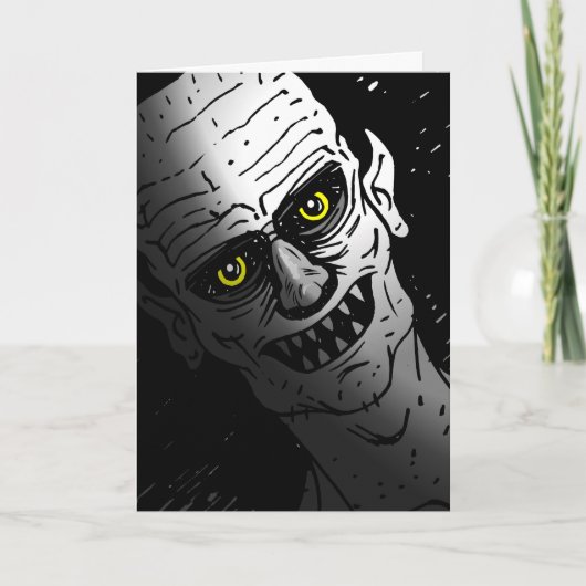 De Vampier Feest Halloween Uitnodiging (Voorkant)