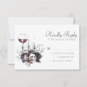 De vampier | Moody Gothic Dark Vampy Glam RSVP Kaartje (Voorkant)