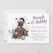 De vampier | Moody Gothic Glam Champagne Brunch Kaart (Voorkant)