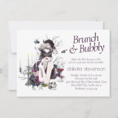 De vampier | Moody Gothic Glam Champagne Brunch Kaart (Voorkant)