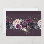 De vampier | Moody Gothic Glam Echtscheidingsfeest Kaart (Achterkant)