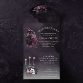 De vampier | Moody Gothic Vampy Glam All In One Uitnodiging