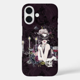 De vampier | Moody Gothic Vampy Glam Bleke Skin iPhone 16 Hoesje