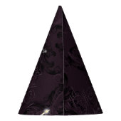 De vampier | Moody Gothic Vampy Glam Bleke Skin Feesthoedjes (Achterkant)