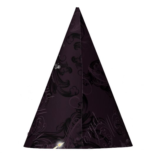 De vampier | Moody Gothic Vampy Glam Bleke Skin Feesthoedjes (Achterkant)