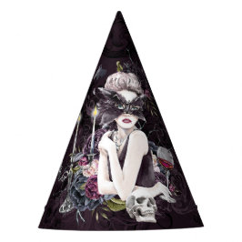 De vampier | Moody Gothic Vampy Glam Bleke Skin Feesthoedjes