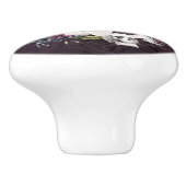 De vampier | Moody Gothic Vampy Glam Bleke Skin Keramische Knop (Zijkant)