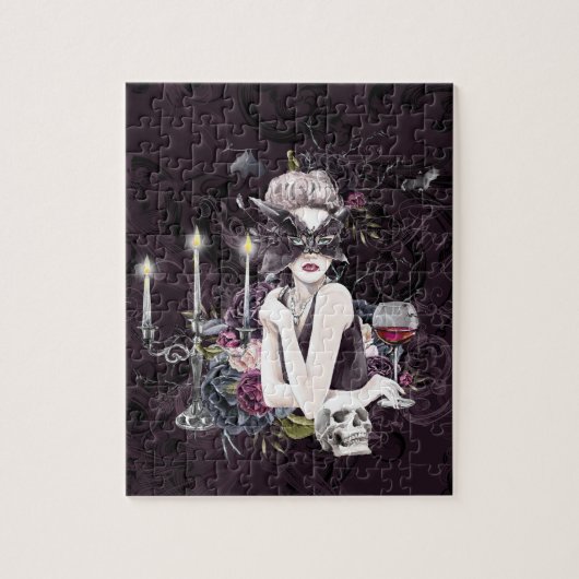 De vampier | Moody Gothic Vampy Glam Bleke Skin Legpuzzel (Verticaal)