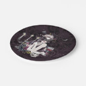 De vampier | Moody Gothic Vampy Glam Bleke Skin Papieren Bordje (Gekanteld)