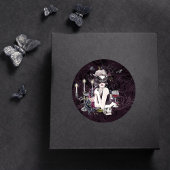 De vampier | Moody Gothic Vampy Glam Bleke Skin Ronde Sticker