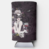 De vampier | Moody Gothic Vampy Glam Bleke Skin Seltzer Blikjeskoeler (Voorkant)