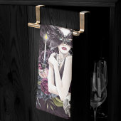 De vampier | Moody Gothic Vampy Glam Bleke Skin Theedoek