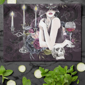 De vampier | Moody Gothic Vampy Glam Bleke Skin Theedoek