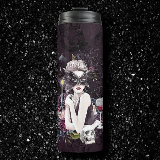 De vampier | Moody Gothic Vampy Glam Bleke Skin Thermosbeker