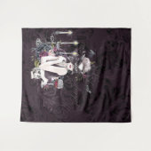 De vampier | Moody Gothic Vampy Glam Bleke Skin Wandkleed (Voorkant (horizontaal))