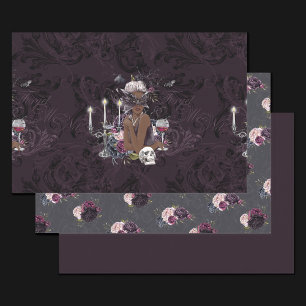 De vampier   Moody Gothic Vampy Glam Dark Skin Inpakpapier Vel