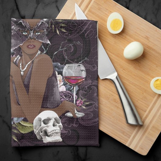 De vampier | Moody Gothic Vampy Glam Dark Skin Theedoek