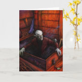 De Vampier van Nosferatu van Dracula Kaart (Gele Bloem)