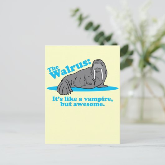 De vampier van Walrussen Briefkaart (Staand voorkant)