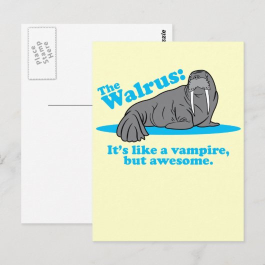 De vampier van Walrussen Briefkaart (Voorkant / Achterkant)