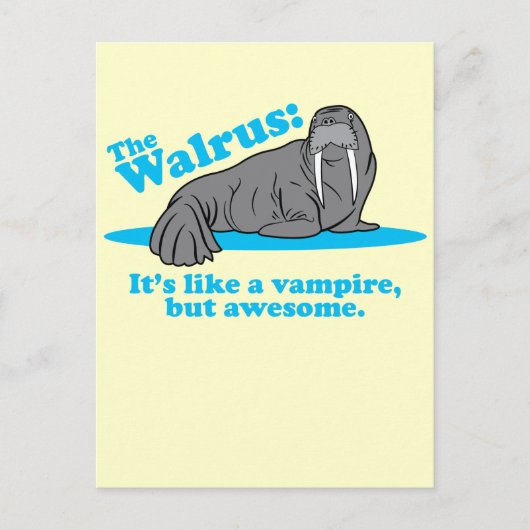 De vampier van Walrussen Briefkaart (Voorkant)