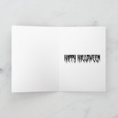 De vampierengraaf zit Halloween vast Feestdagen Kaart (Binnen)