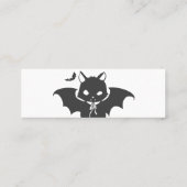 De vampierkat heeft een canine - Kies achterkleur Mini Visitekaartje (Achterkant)