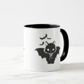 De vampierkat heeft een canine - Kies achterkleur Mok (Voorkant rechts)