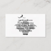 De vampierkat heeft een canine - Kies achterkleur Visitekaartje (Voorkant)