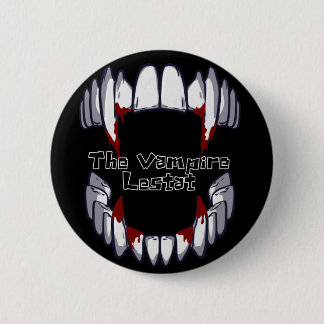 De Vampire Lestat fangs Ronde Button 5,7 Cm