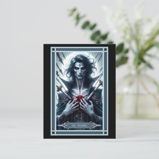 De Vampire Tarot Kaart (Staand voorkant)